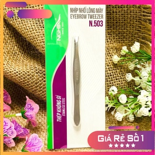Chính hãng Nhíp nhổ lông mày Kềm Nghĩa N- 503