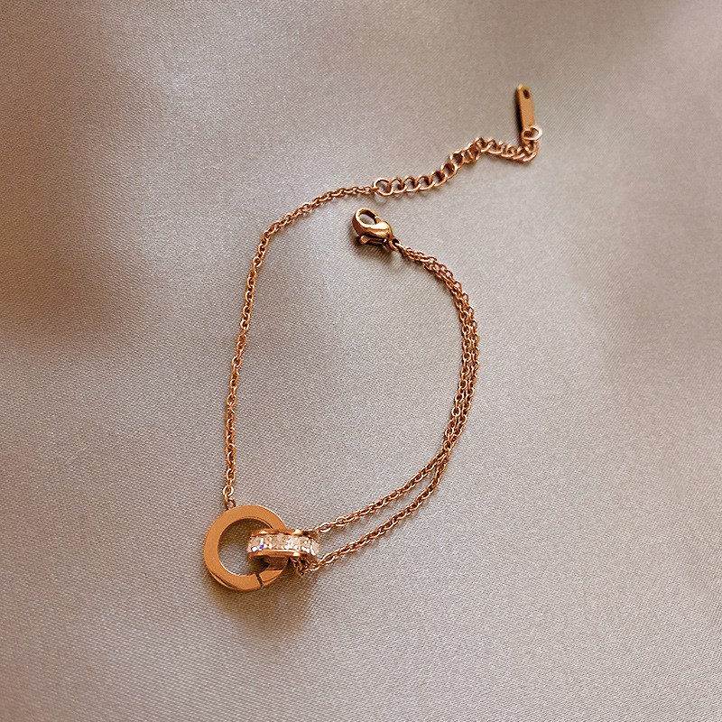 Vòng Tay Thép Titan Thiết Kế Đơn Giản Phong Cách Hàn Quốc Thời Trang Cho Nữ | BigBuy360 - bigbuy360.vn