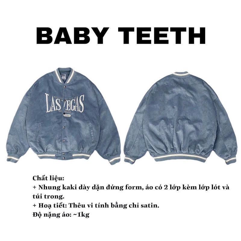 Áo Khoác Bomber Lasvegas Xanh Biển