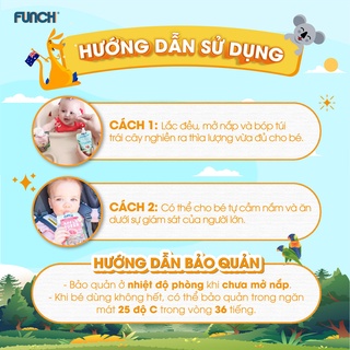 Combo 4 gói trái cây nghiền ăn dặm từ úc thương hiệu funch vị nguyên bản - ảnh sản phẩm 6