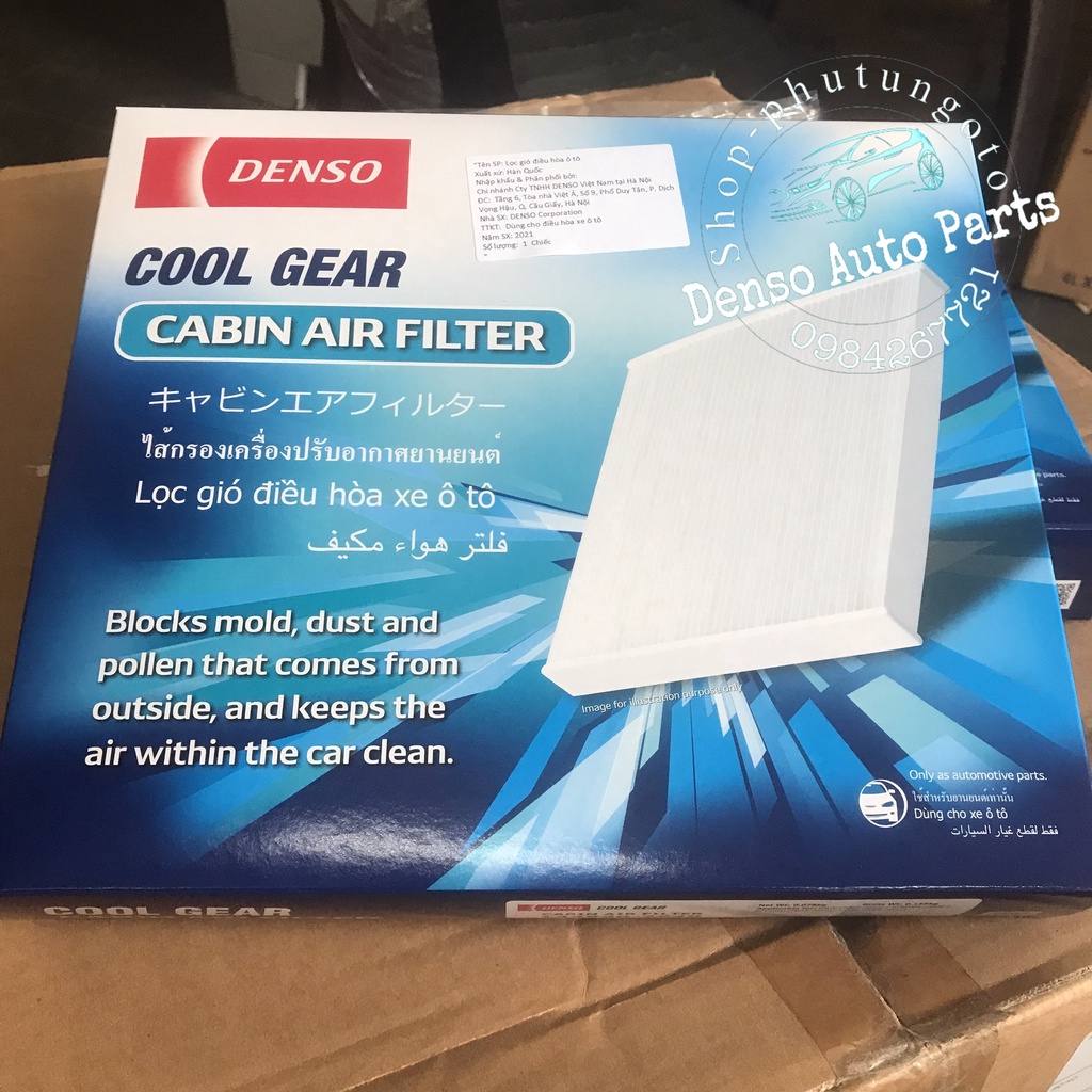 Lọc gió điều hòa Denso 2540 cho Honda Civic, CRV, Accord