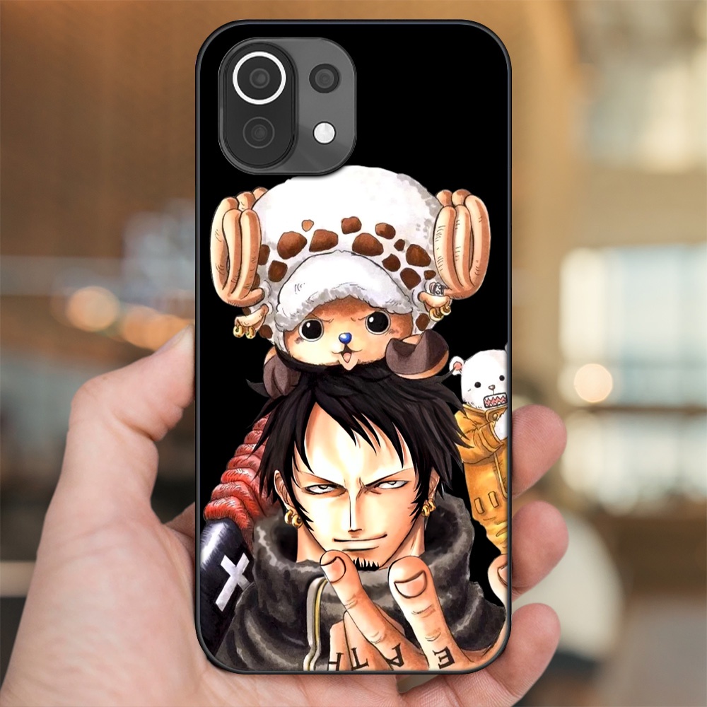 Ốp lưng Xiaomi Mi 11 Lite viền đen in hình Law One Piece