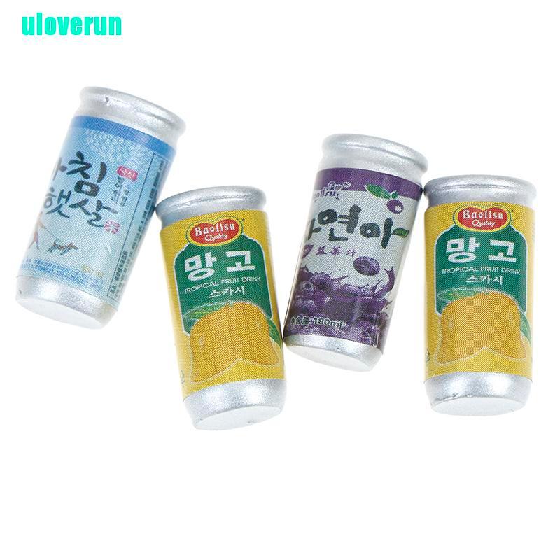 Set 4 Lon Nước Mini Tỉ Lệ 1: 12 Dùng Để Trang Trí Nhà Búp Bê