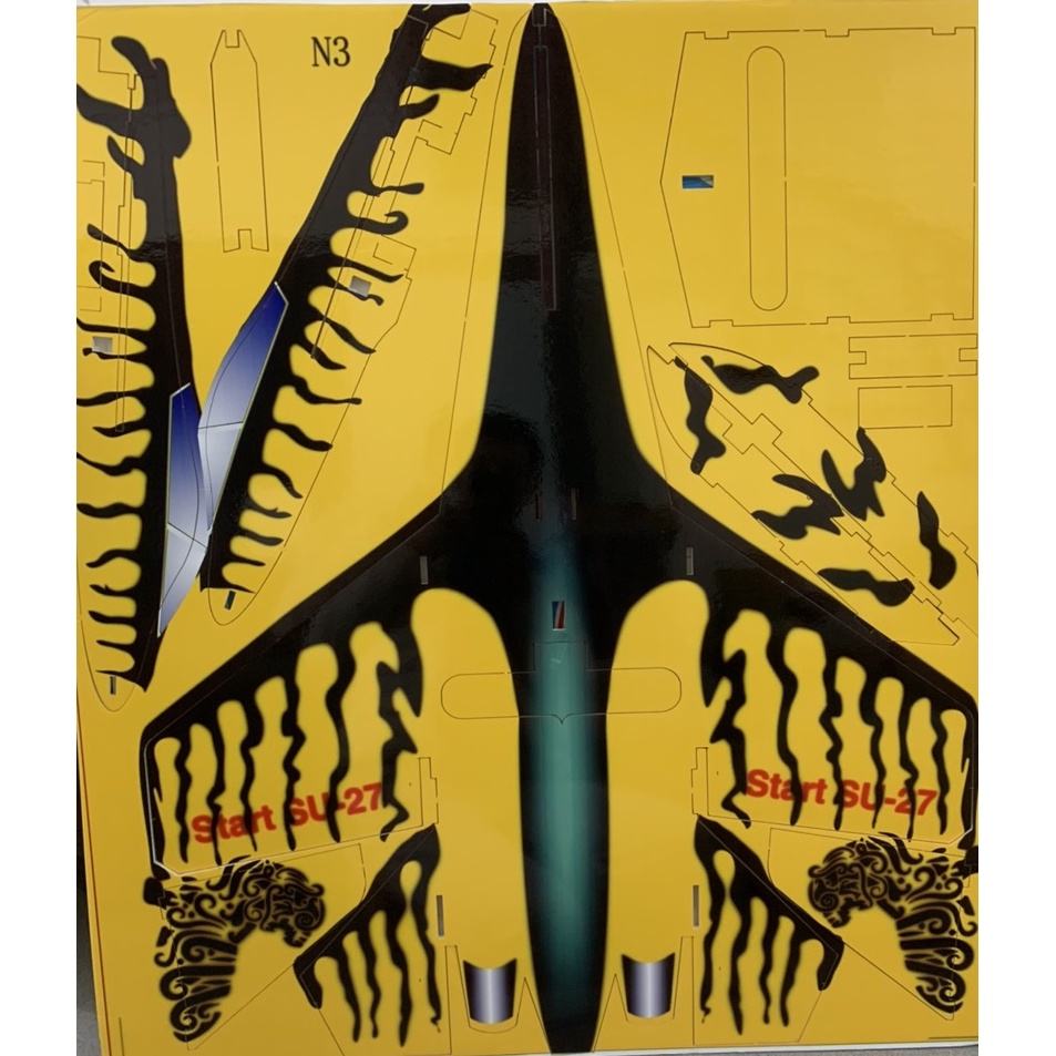 Kit Su27 depron sải cánh 72cm