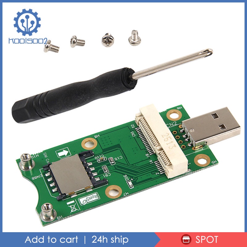 -E to USB2.0 Adapter Test 3G/4G WWAN Module with SIM Card Slot