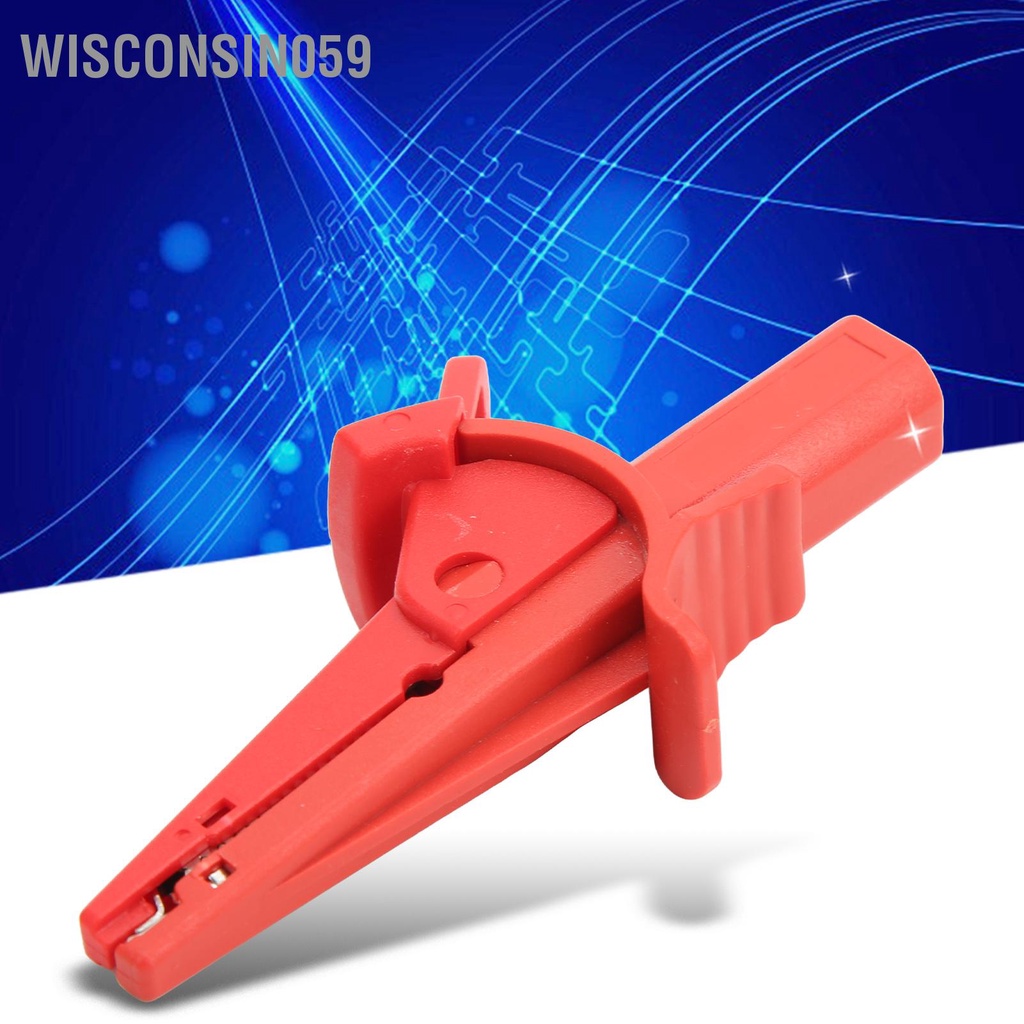 Wisconsin059 Insulated Test Clamp Safe 20mm Opening Current Clip with 4mm Banana Socket for Car Trucks Electrical Projects