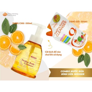 Nước rửa bình sữa Wesser
