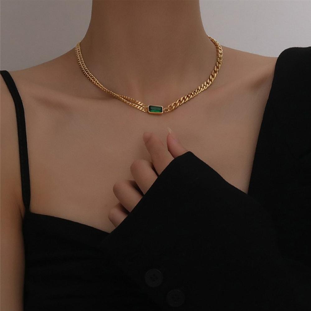 EXPEN Vòng Cổ Choker Dây Xích Dày Dặn Phong Cách Punk Đơn Giản Thời Trang Cho Nữ