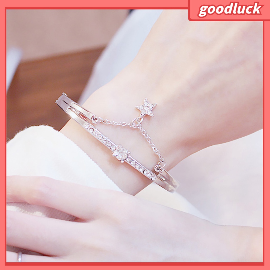 Vòng Tay Nữ Hình Ngôi Sao Đính Đá Lấp Lánh