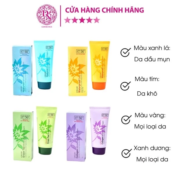 KEM CHỐNG NẮNG CELLIO SUN CREAM SPF50+ PA+++