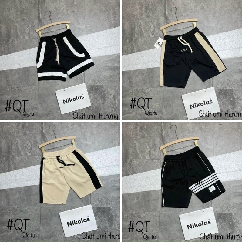 Quần đùi kẻ sọc thời trang giới trẻ có hoạ tiết, quần short mùa hè phong cách hàn quốc btshop từ m đến xl