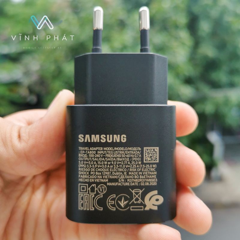 [CHÍNH HÃNG] Bộ Sạc Nhanh Samsung Note 10/Note 20/S20/S20 Ultra/S21 25W Zin Chính Hãng - Bảo Hành 12 Tháng 1 Đổi 1