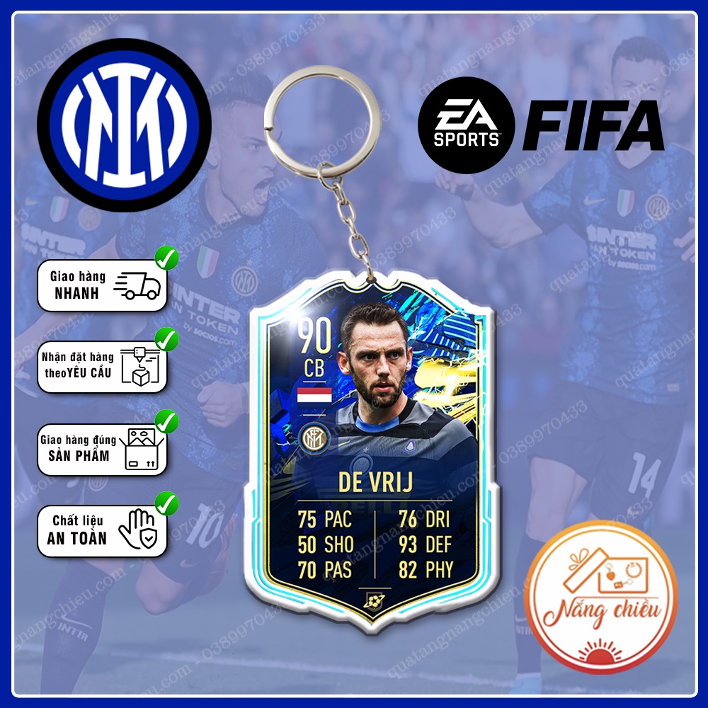 Móc khóa CLB Inter Milan, Móc khóa FIFA Online - Thiết kế với mọi nhân vật ☘️MÓC KHÓA FIFA☘️