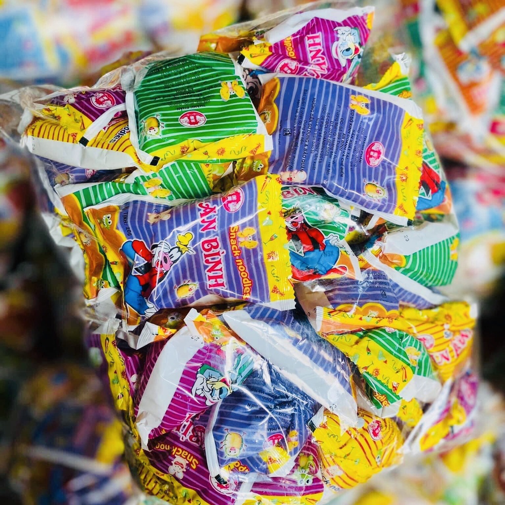 Mì tôm trẻ em ăn vặt tuổi thơ - Mì ăn vặt gói 20g siêu ngon - Ăn vặt NaNa