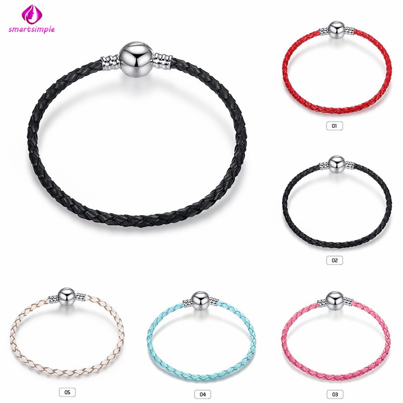 Vòng Tay Da 3mm Thiết Kế Đơn Giản