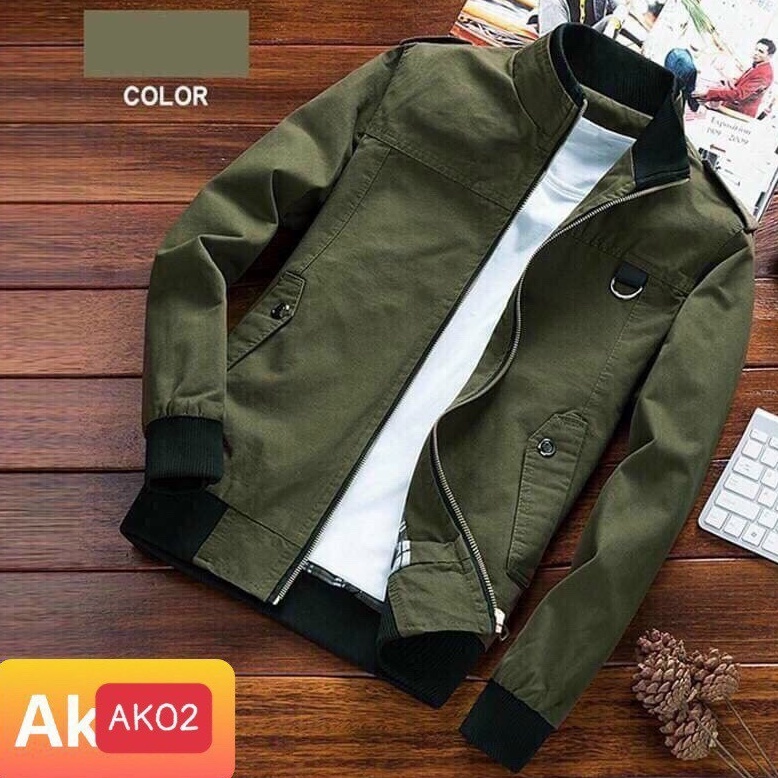 Áo khoác kaki nam cao cấp-mẫu hottrend nhất hiện nay-chất kaki 2 lớp BEN shop0807 v1