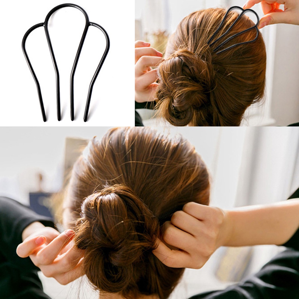 Lược Kim Loại Tạo Kiểu Tóc Búi Gợn Sóng