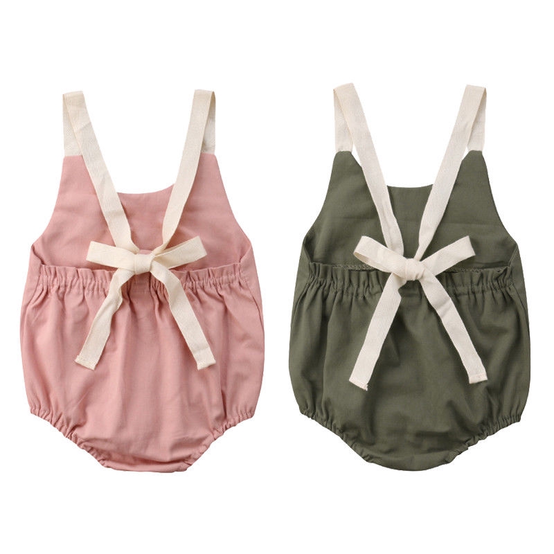 ❀Strawberries❀-Newborn Infant Baby Girl Backless Romper Bodysuit Jumpsuit One-pieces Outfits Summer Clothes 0-24M