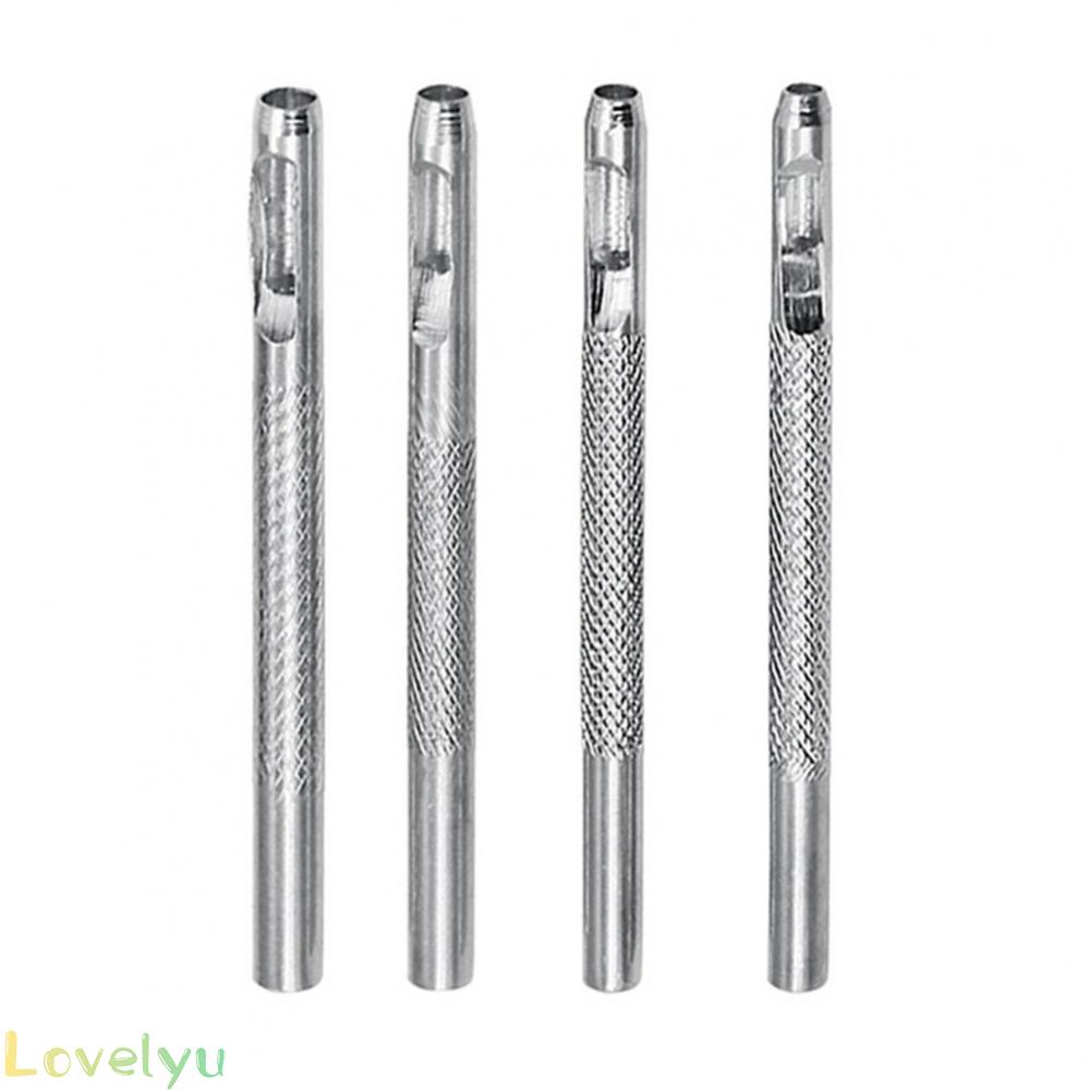 ◀READY▶4Pcs/Lot Leather Round Shape Hole Punch Kit Belt Watch Band Hollow DIY Tools# Good Quality