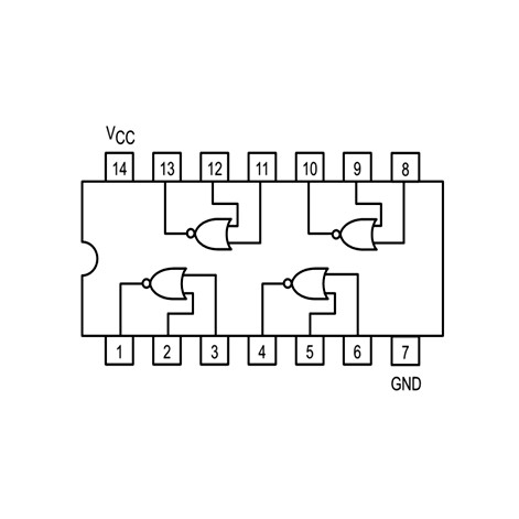 Linh Kiện 74LS02 Quad 2-input NOR Gate DIP14