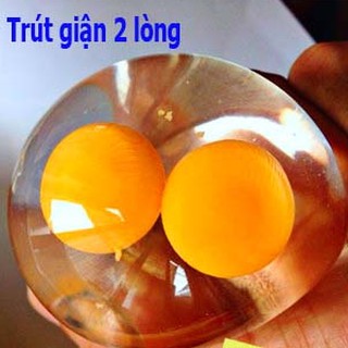 đồ chơi gudetama - trứng  bóp trút giận trứng biến thái 2 lòng