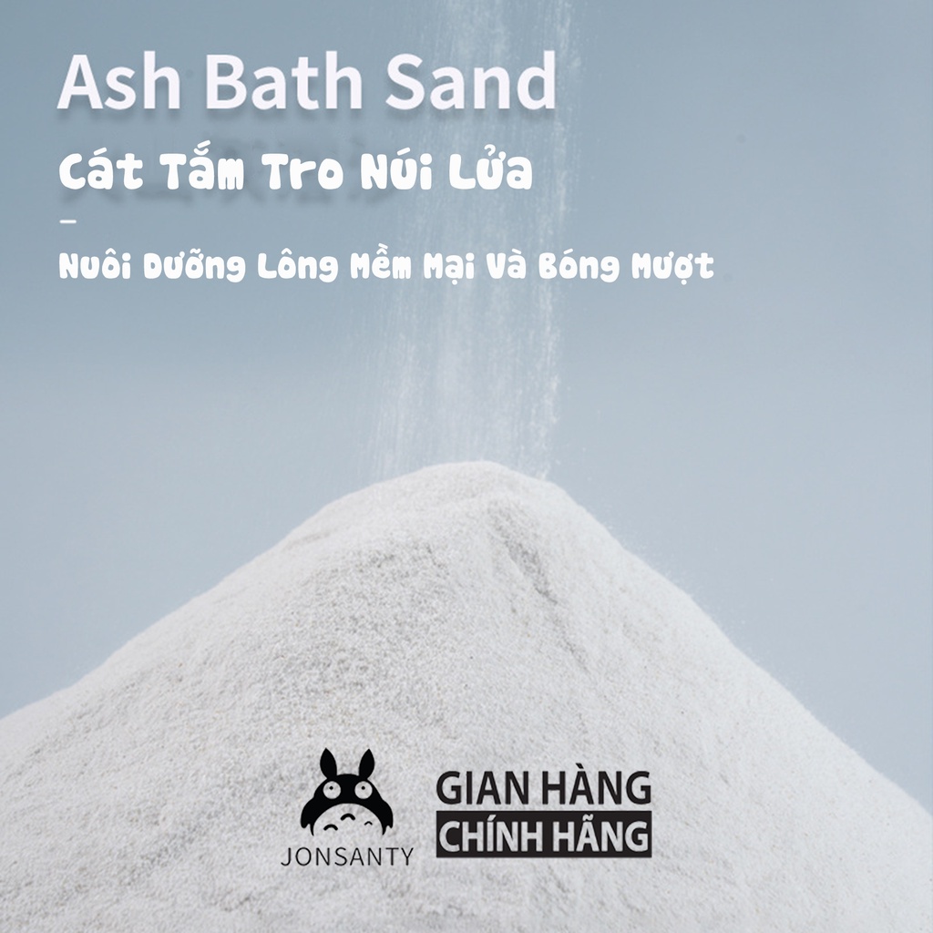 Cát tắm tro núi lửa hãng JONSANTY cát tắm khô cao cấp hamster loại bỏ dầu nhờn cung cấp độ ẩm nuôi dưỡng lông mềm mại