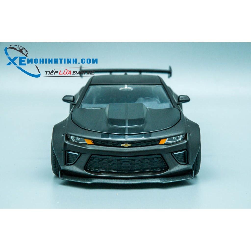 Xe Mô Hình Chevy 2016 Camaro Ss Widebody Gt Wing 1:24 Jada Toys (Đen Nhám)