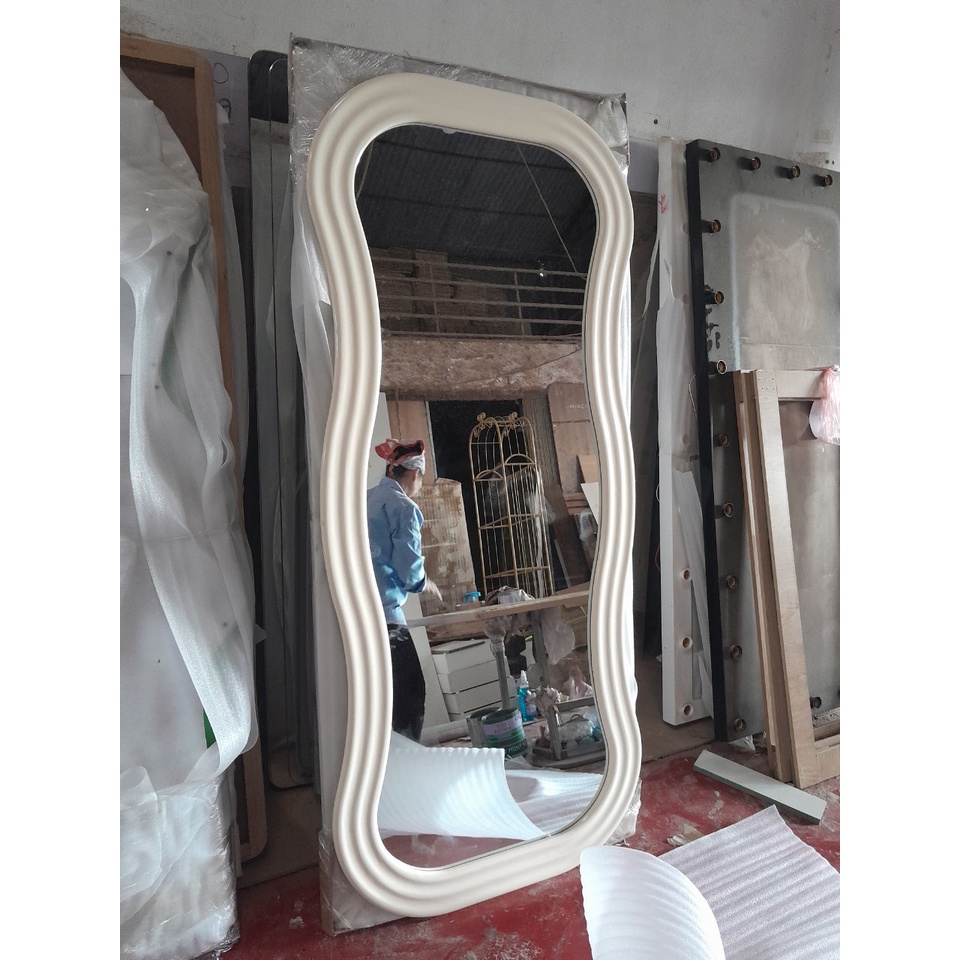 Gương lượn sóng dáng hạt đậu soi toàn thân⚡️SIÊU HOT⚡️ nịnh dáng, sang trọng,