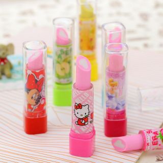 Combo 5 cây gôm tẩy hình dáng thỏi son