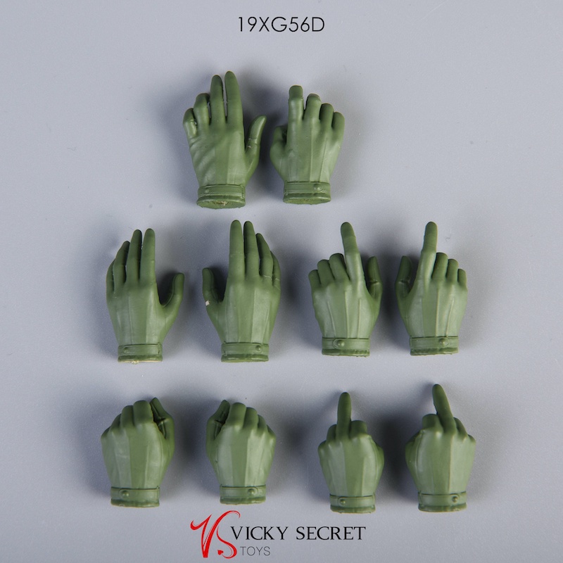 Phụ kiện búp bê, figure - Part bàn tay đeo găng tỉ lệ 1:6 chính hãng VSTOYS