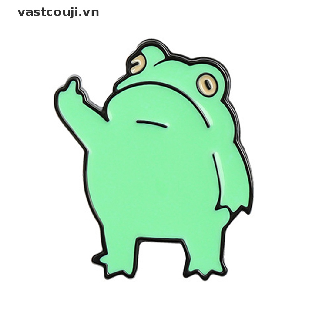 1 Trâm Cài Áo Hình Chú Ếch Nhỏ Dễ Thương Sáng Tạo