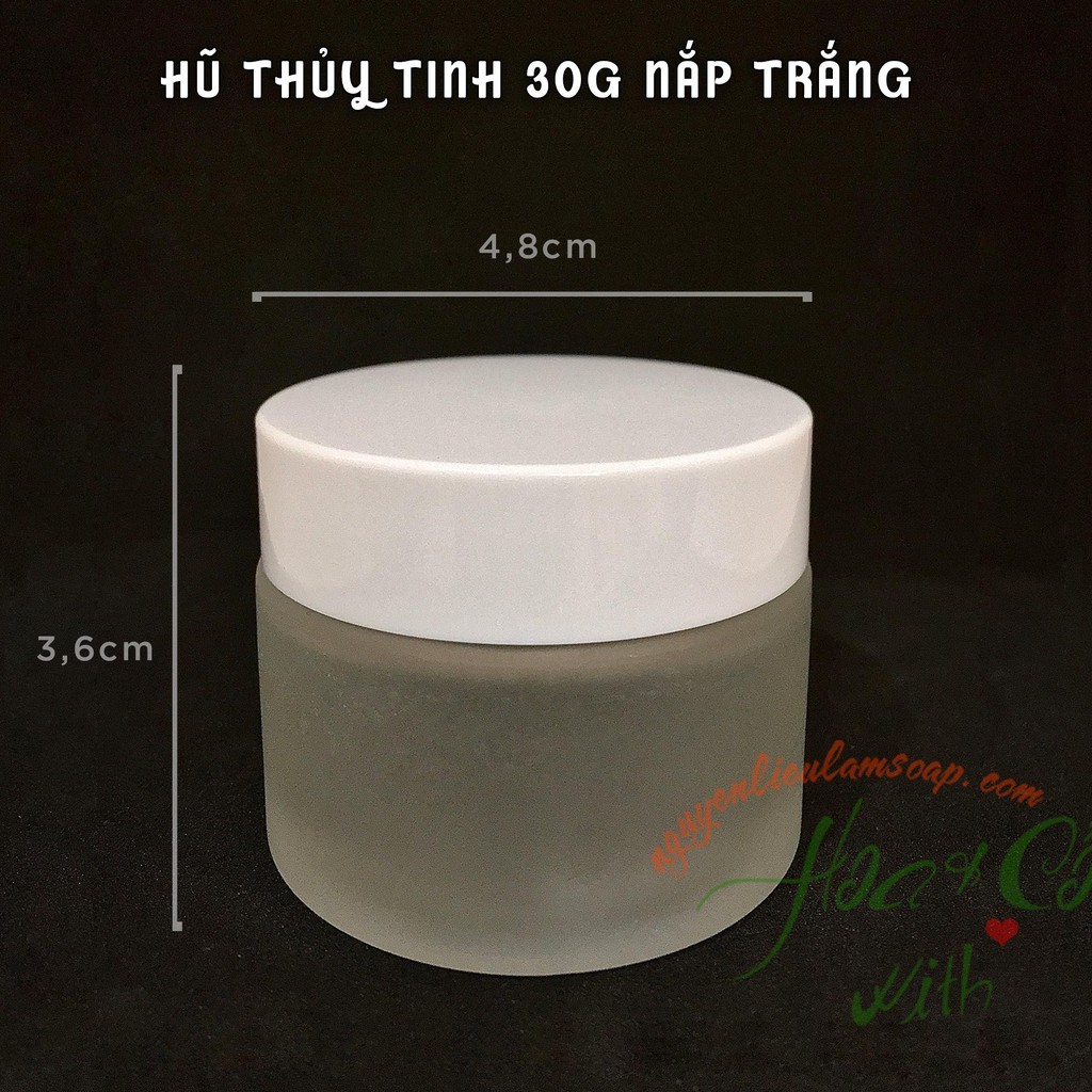 HŨ THỦY TINH NẮP TRẮNG NHIỀU SIZE