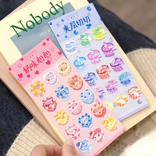 Sticker bánh gato màu sắc dễ thương