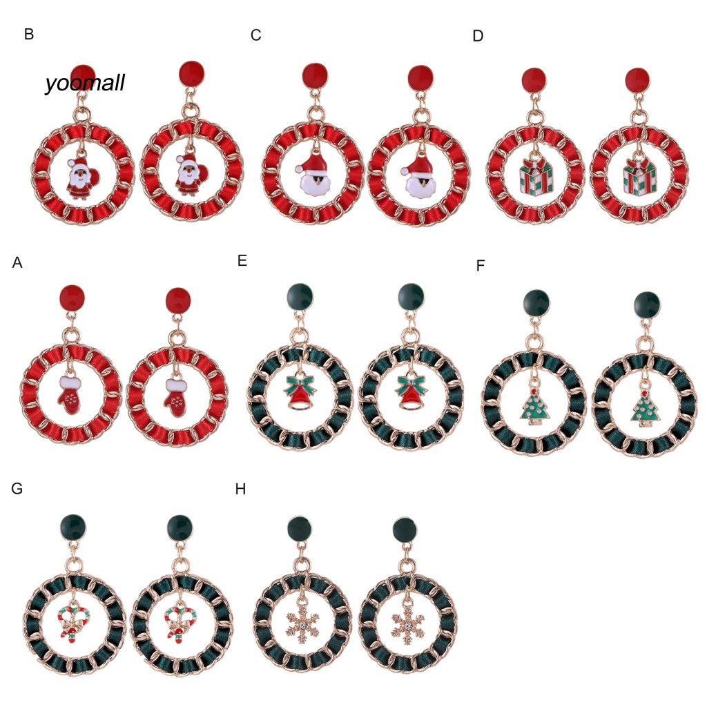 1 Đôi Bông Tai Hình Cây Thông Giáng Sinh Lấp Lánh