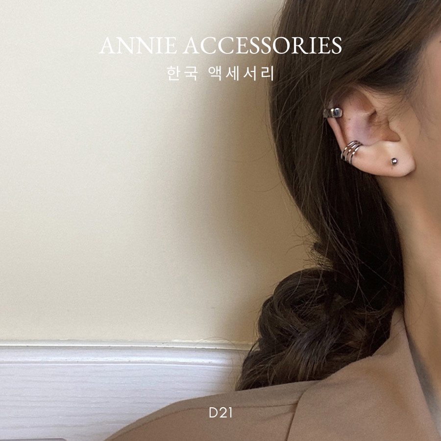 Set bông tai đeo vành thời trang cá tính dành cho nữ ANNIE - D21