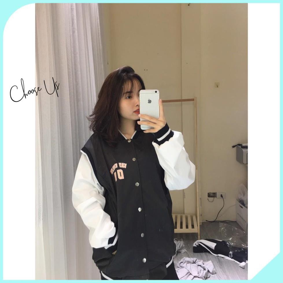 [Hàng Thu Đông] ÁO KHOÁC BOMBER PHỐI TAY TRẮNG 09 TRẺ TRUNG HÀN QUỐC | BigBuy360 - bigbuy360.vn