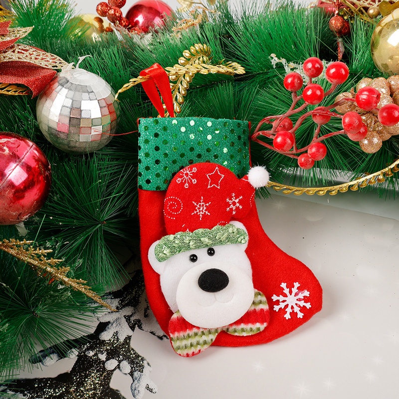 Túi Đựng Kẹo Thiết Kế Kiểu Vớ / Giáng Sinh Nhiều Kiểu Độc Đáo Trang Trí Cây Thông Giáng Sinh Năm Mới