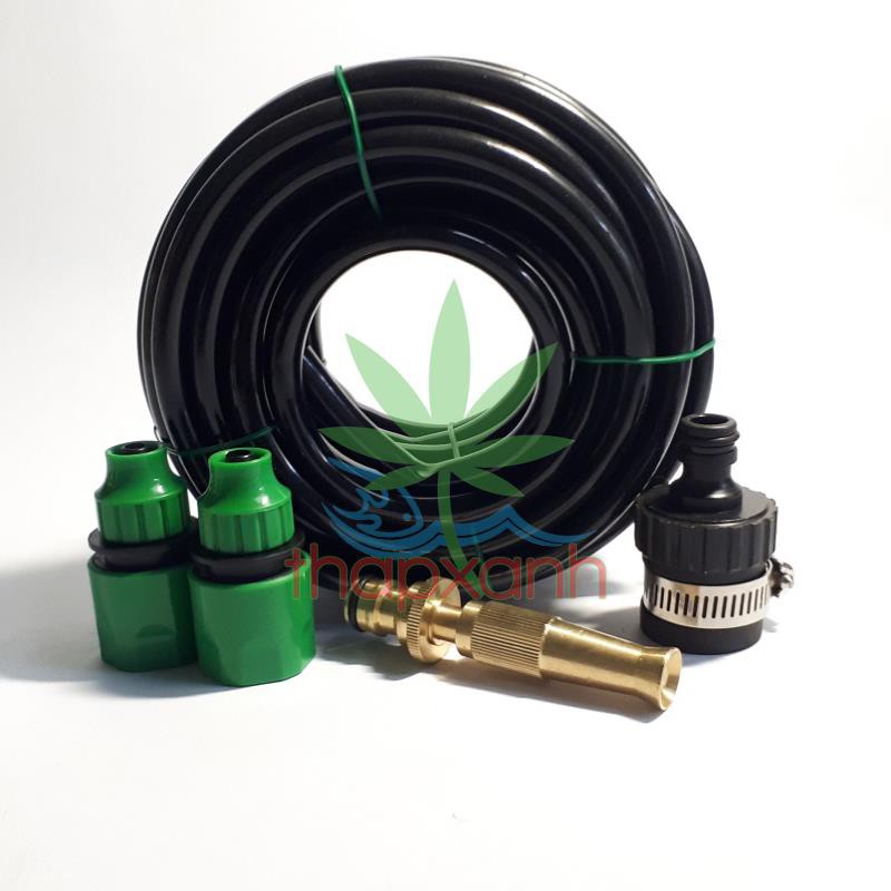 Bộ vòi xịt nước tưới cây, rửa xe bằng đồng chất lượng cao + 15m dây 8/11