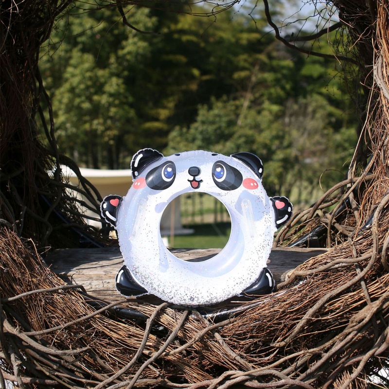 Phao Bơi Tròn Hình Gấu Trúc 27in 23 Inch Cho Bé