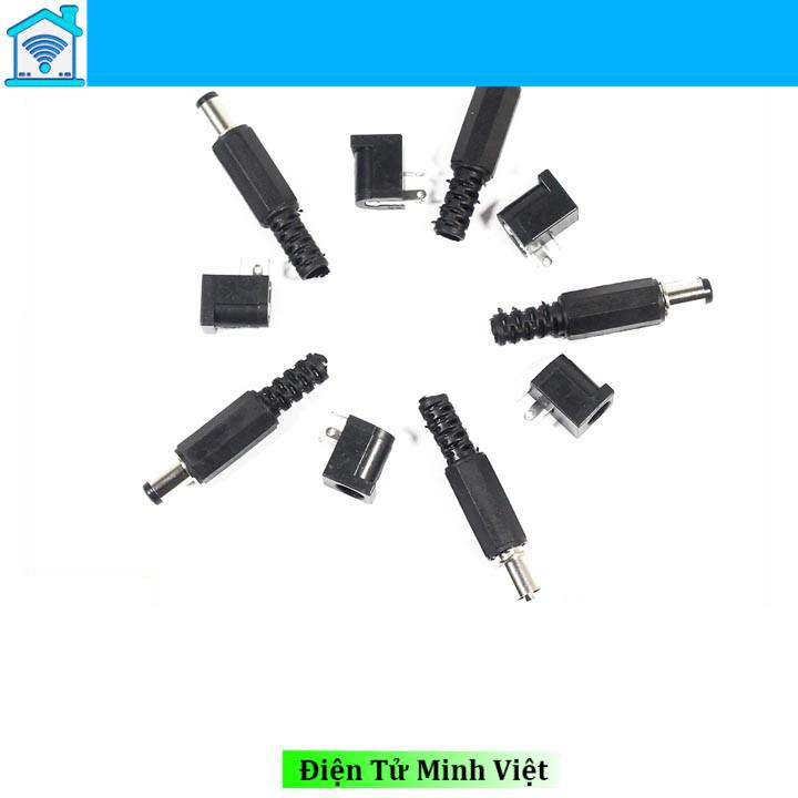 Bộ 10 Jack DC 5.5x2.1mm (5 Jack Đực + 5 Jack Cái)