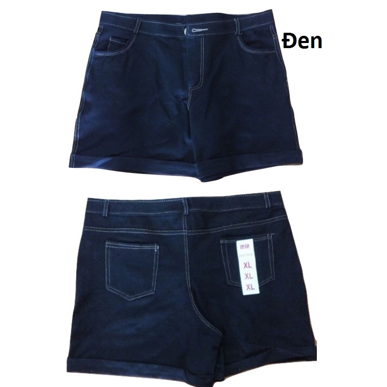 QUẦN SHORT NỮ VẢI THUN GIẢ JEANS ĐẸP