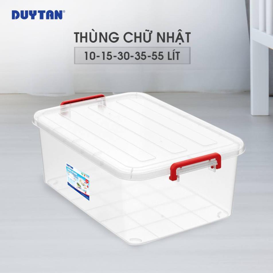 Thùng nhựa trong đựng đồ Duy Tân size lớn 45L/55/90L