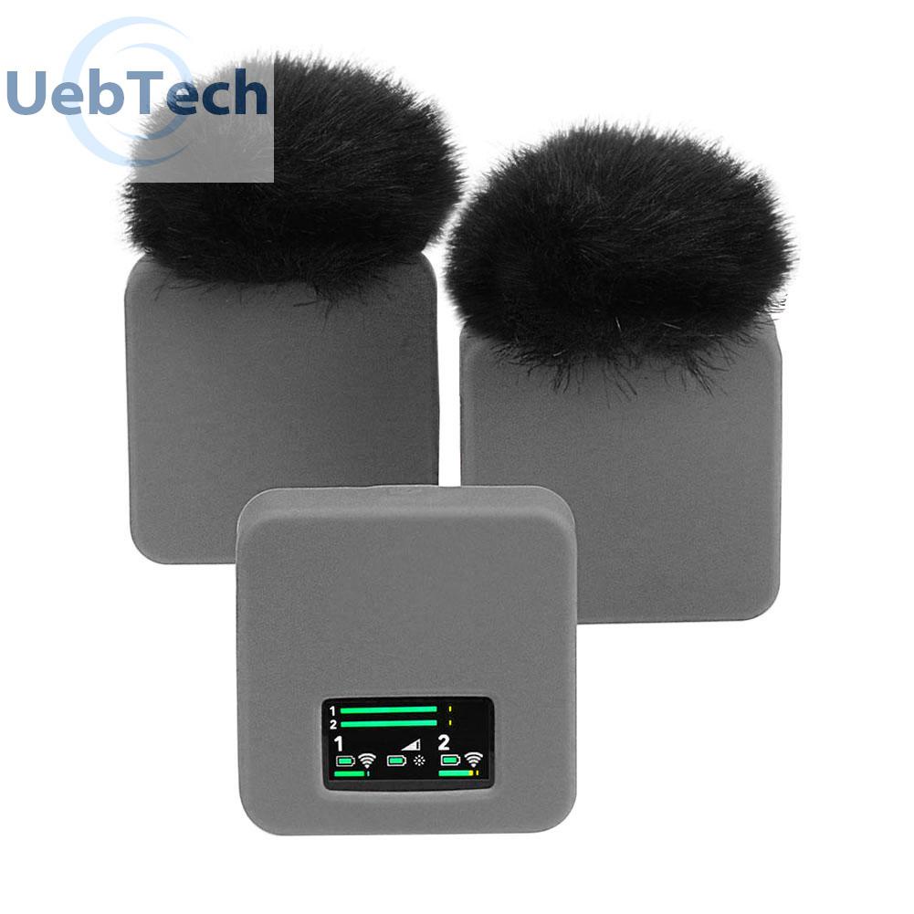 Uebtech 3pcs Dustproof Silicone Protective Case for RODE Wireless Go II Microphone
