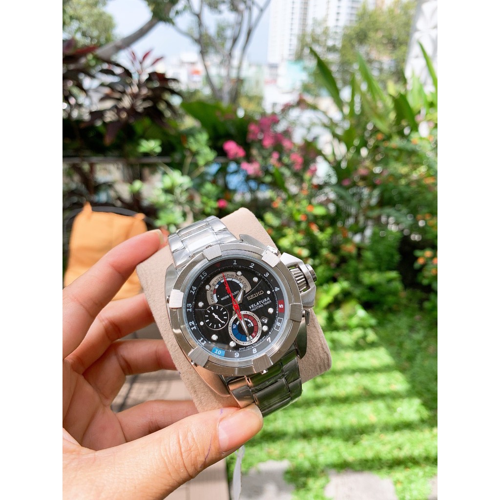 Đồng hồ nam dongho nam seiko dây thép kim 6 size 45mm