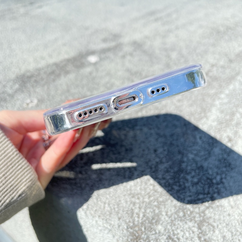 Ốp điện thoại TPU tráng gương chống rơi thích hợp cho iPhone 13 12 11 Pro Max Mini XS XR X 8 7 6 6S Plus + SE 2020