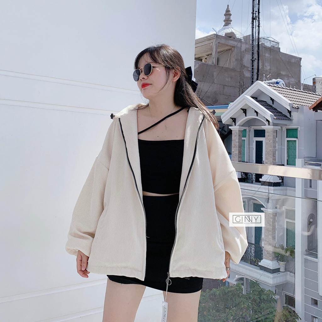 Áo Khoác Nhung Tăm Nữ Ulzzang | Freesize | Ginny.Brand | BigBuy360 - bigbuy360.vn