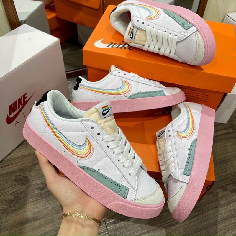 GIÀY BLARE 77 LOW PINK CẦU VỒNG SC [ FULL BOX + FREE SHIP ]