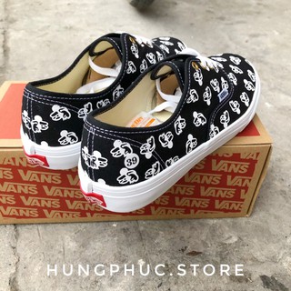 (Full box + Bill) GIÀY VNS ĐEN IN HOẠ TIẾT MICKEY