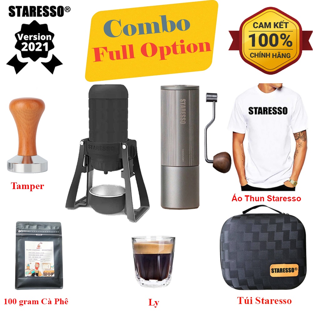 [TẶNG TÚI STARESSO] Máy Staresso Mirage Plus - Cối staresso