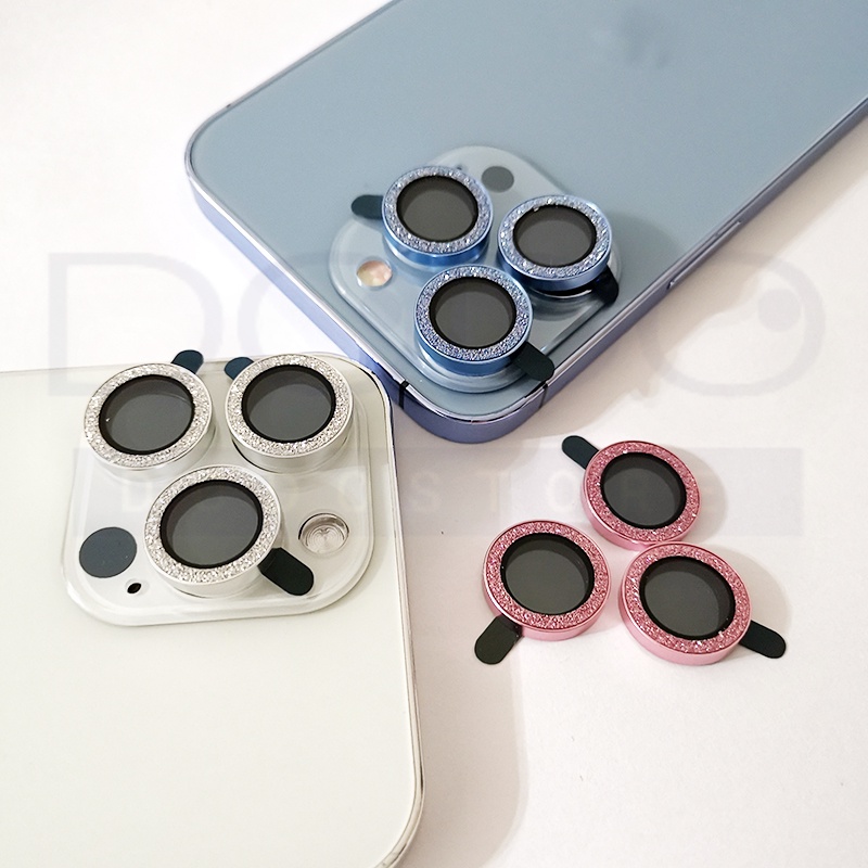 Bộ 3 dán bảo vệ camera nhũ titan iPhone 13 pro max 11, 11 Pro, 11 Pro Max ,12mini, 12, 12 Pro, 12 Pro Max siêu nổi bật D